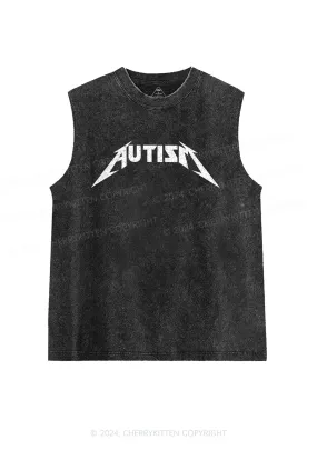 Autism Y2K Washed Tank Cherrykitten