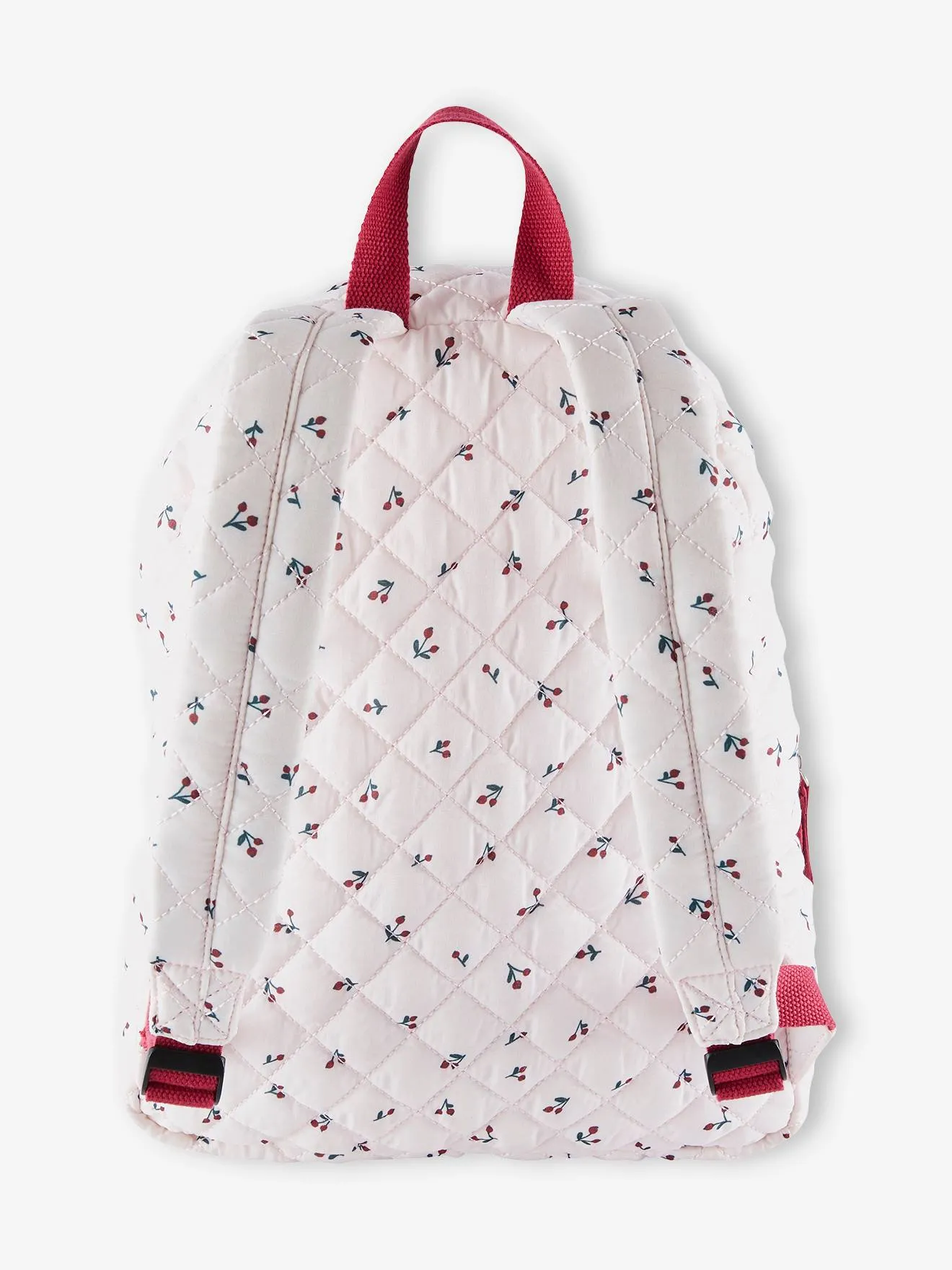 Backpack with Cherry Motifs for Girls - pink light all over printed