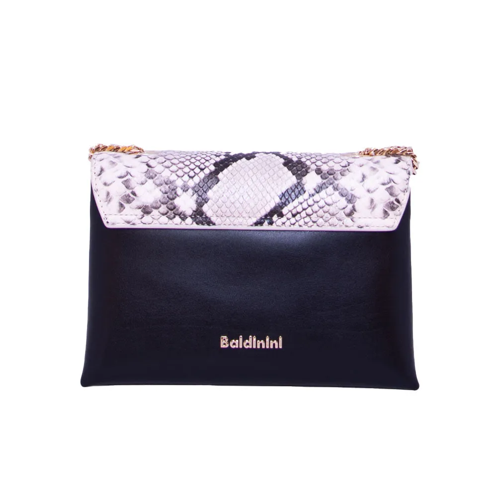 Baldinini Animal Print Black Bag