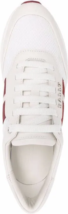 Bally striped logo-letter sneakers White