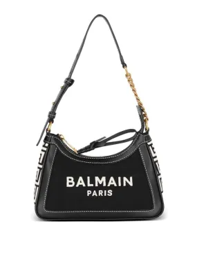 Balmain B-Army Canvas And Leather Shoulder Bag