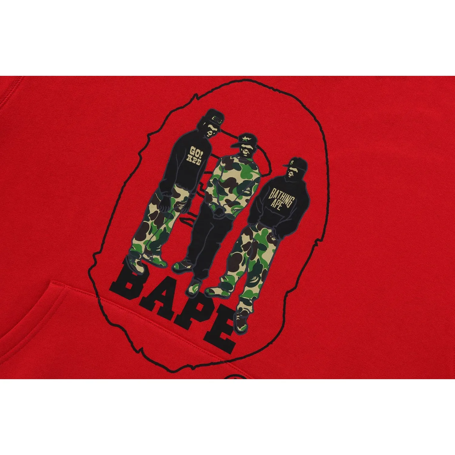 BAPE SPORT GRAPHIC PULLOVER HOODIE MENS