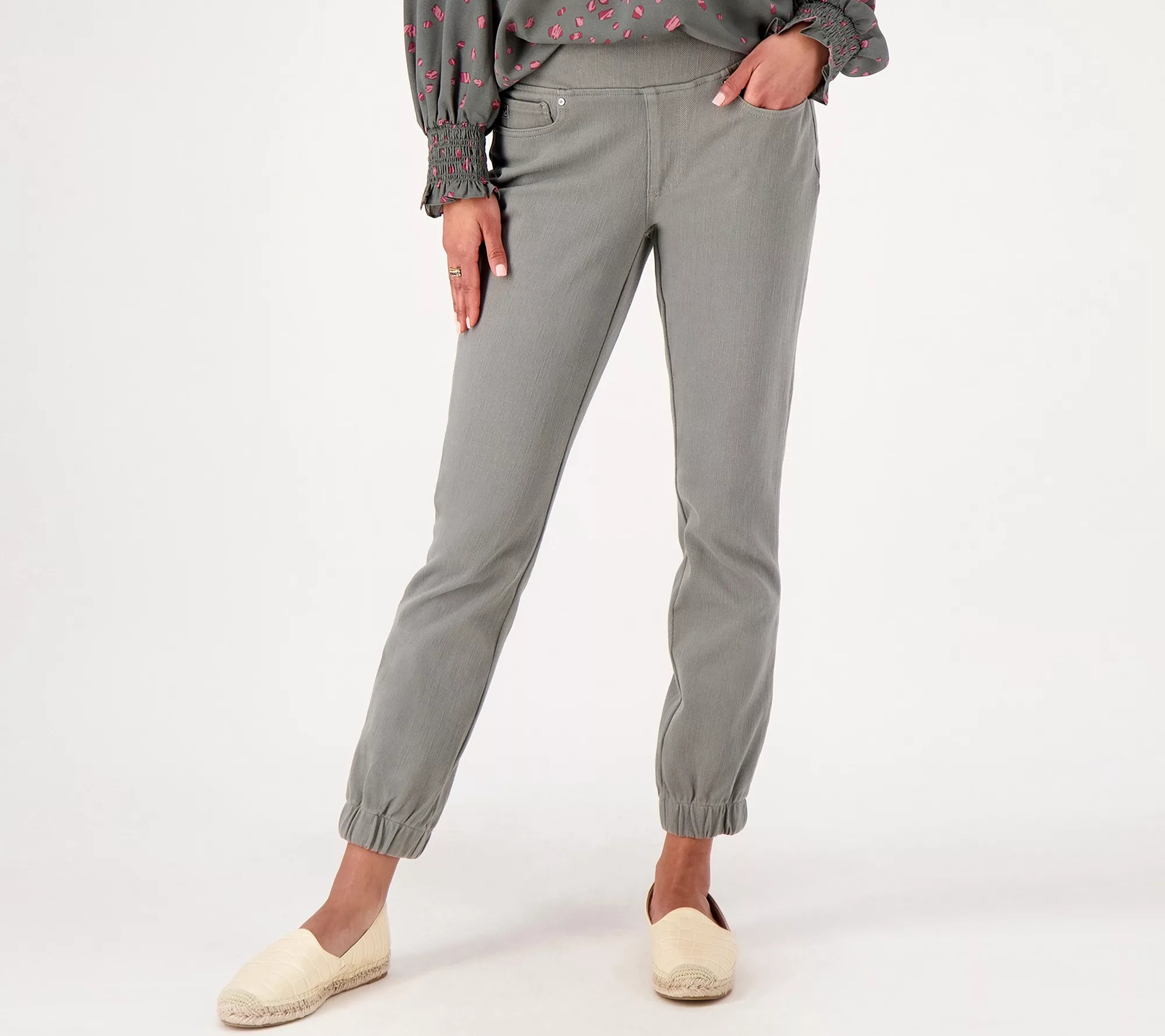 Belle by Kim Gravel Petite Flexibelle Pull-On Joggers