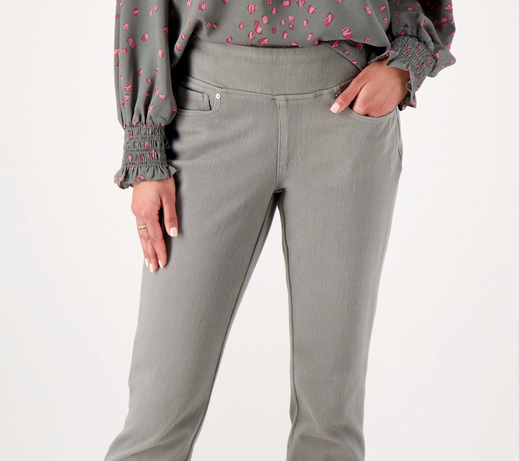 Belle by Kim Gravel Petite Flexibelle Pull-On Joggers