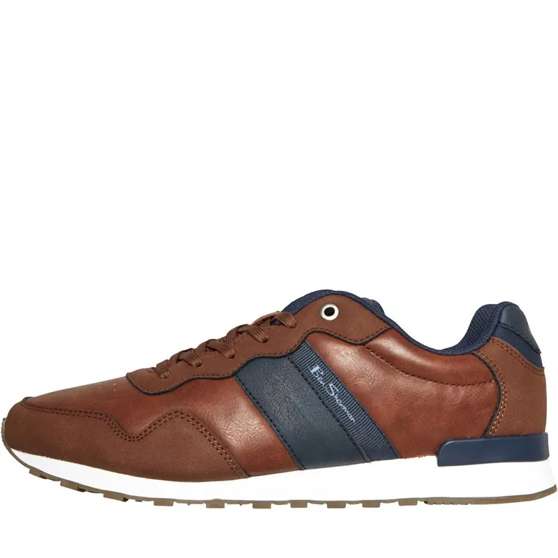 Ben Sherman Mens Owen Retro Trainers Tan