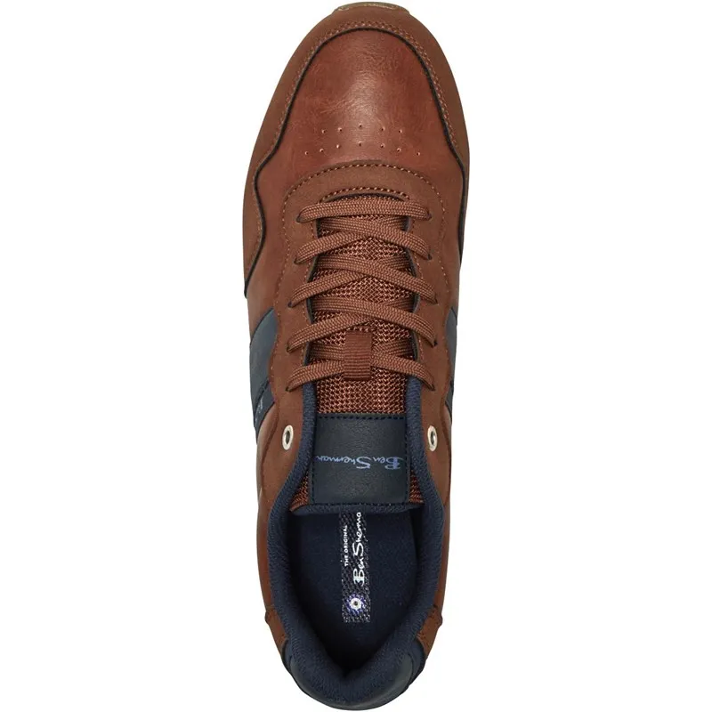 Ben Sherman Mens Owen Retro Trainers Tan