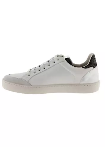 Berlin Piel & Metal Leather Trainers by Victoria | Look Again