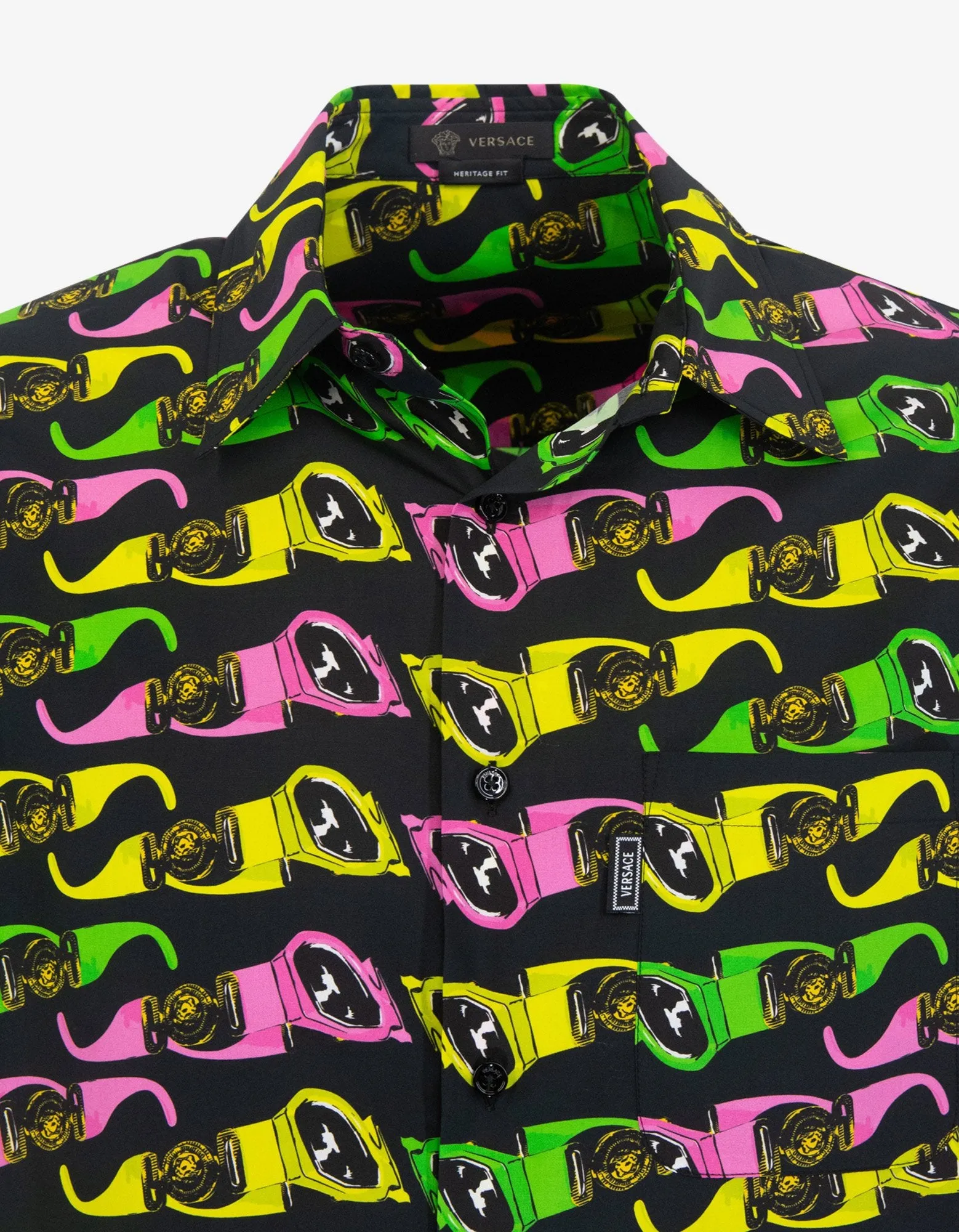 Black Biggie Sunglasses Print Shirt