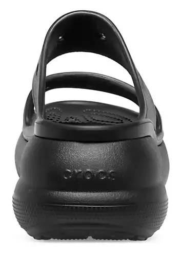 Black Classic Crush Sandals by Crocs | Look Again