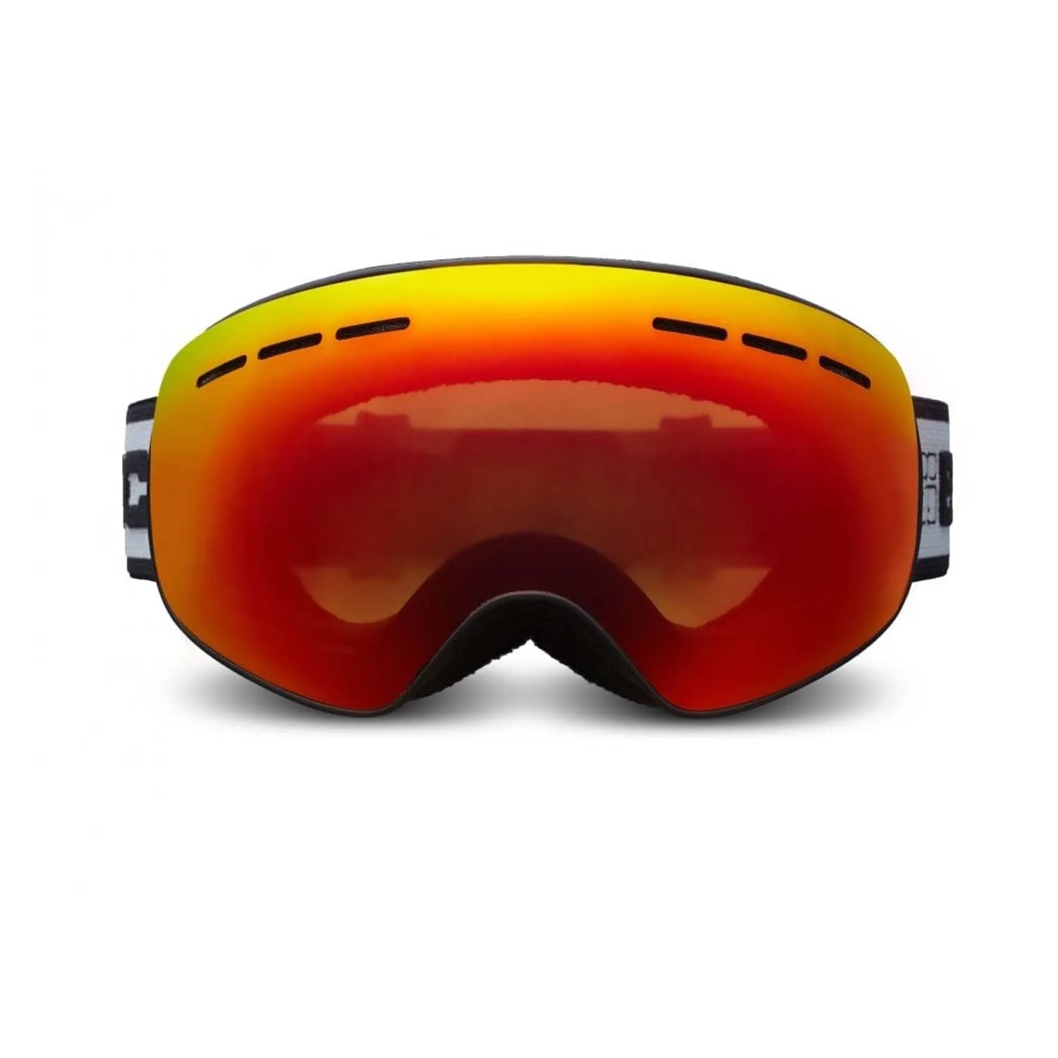 Bloc Small Fit Moon Goggles Matt Black & Brown Red Mirror Lens 2024