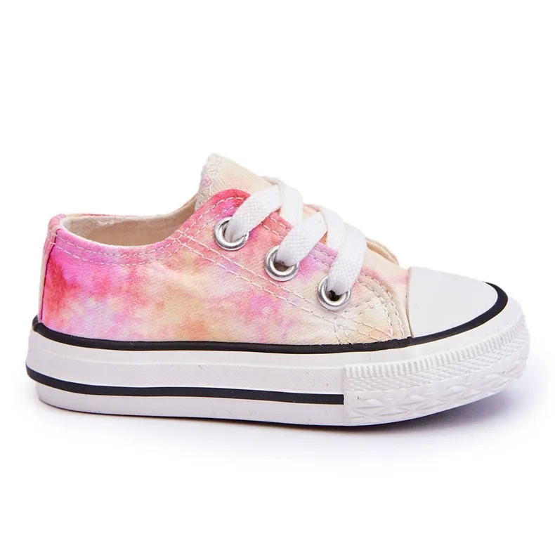 BM Children's Classic Sneakers With Tie-Dye Simba Effect white