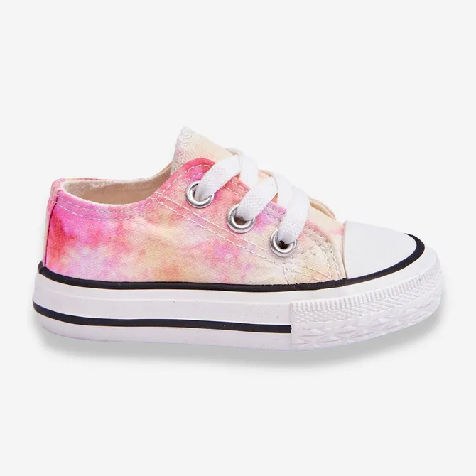 BM Children's Classic Sneakers With Tie-Dye Simba Effect white