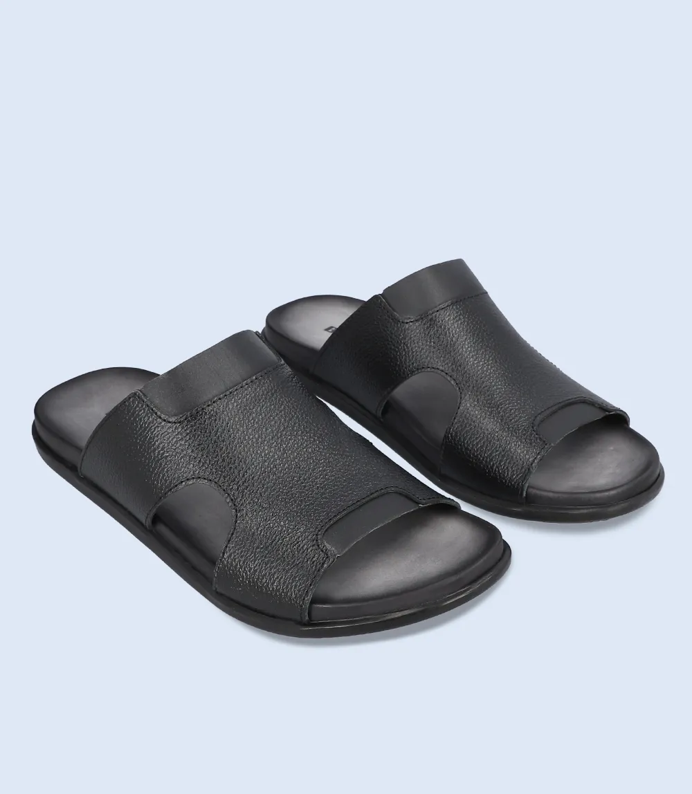 BM5802-Black-Men Slipper