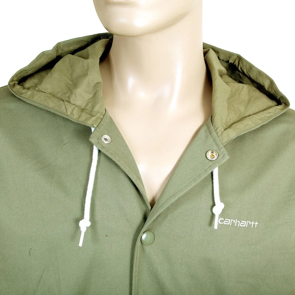 Bog Green and Stone Beige Hooded Regular Fit Robson Jacket