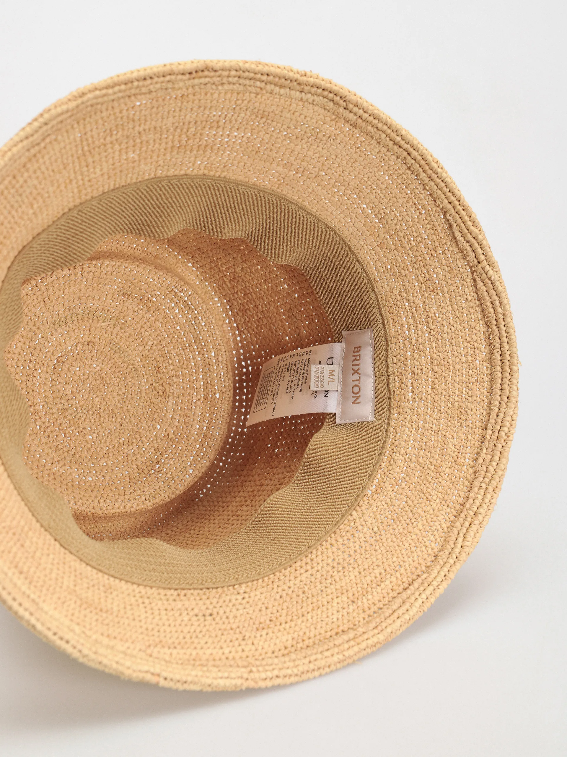 Brixton Ellee Straw Buckett Hat Wmn (tan)