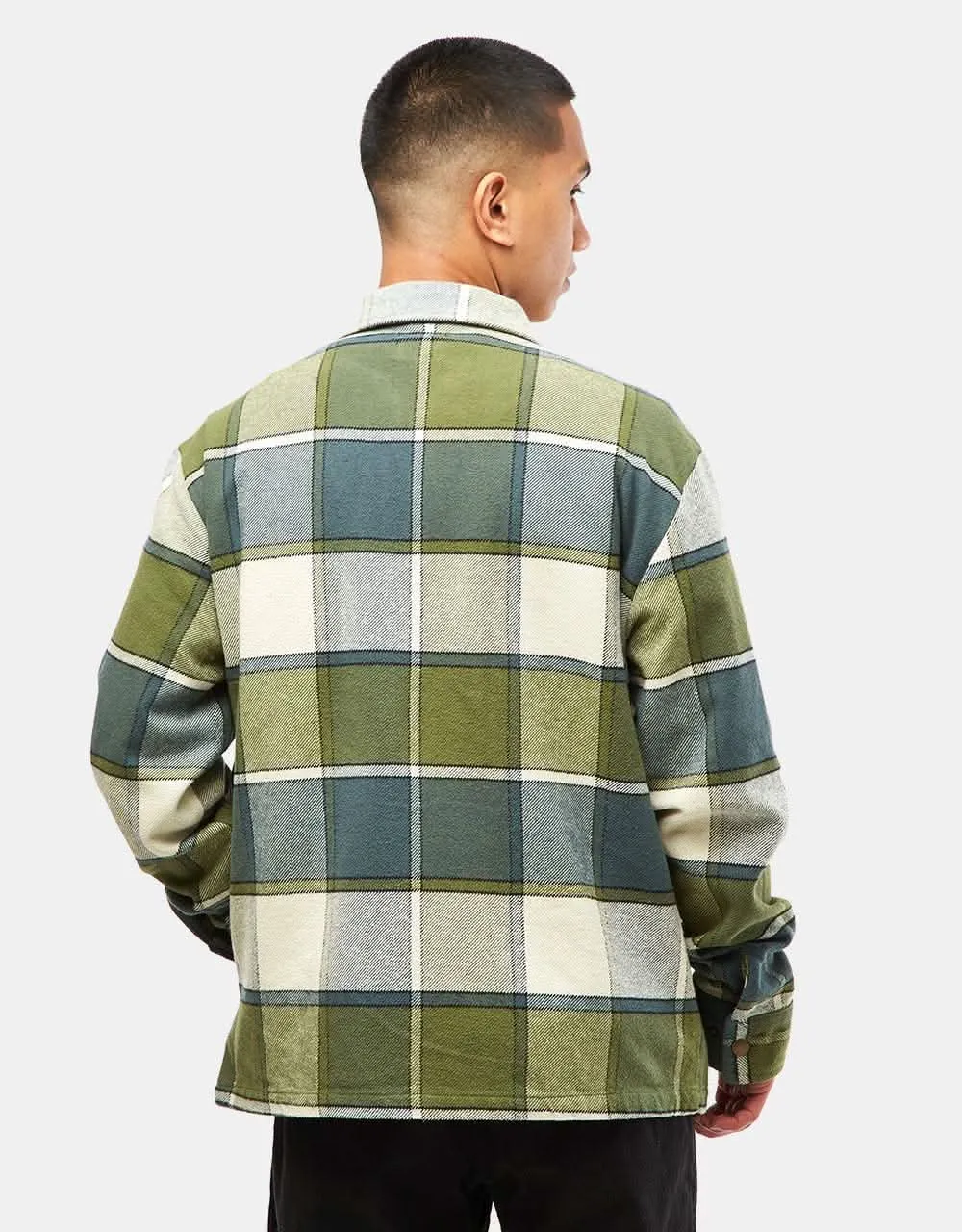 Brixton Motor Zip Jacket - Blue Mirage/Dill Plaid