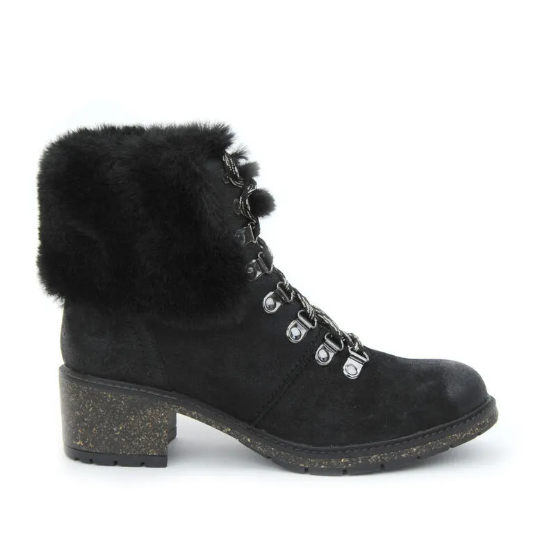 Brooklyn Weather-Friendly Fur Lace Up Boot