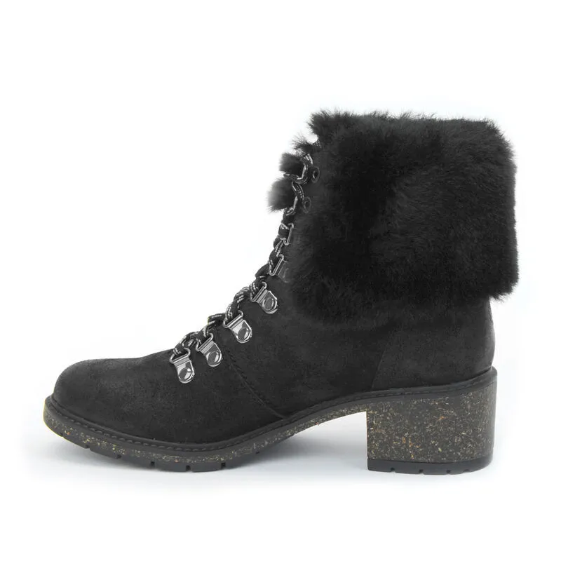 Brooklyn Weather-Friendly Fur Lace Up Boot