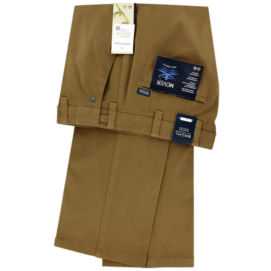 Bruhl Parma B Mover Stretch Winter Chino Trousers 185970 Sand