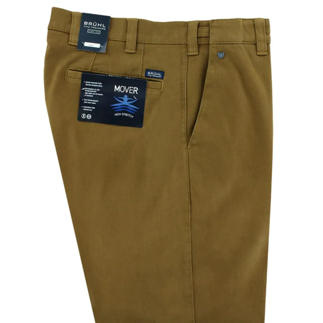 Bruhl Parma B Mover Stretch Winter Chino Trousers 185970 Sand