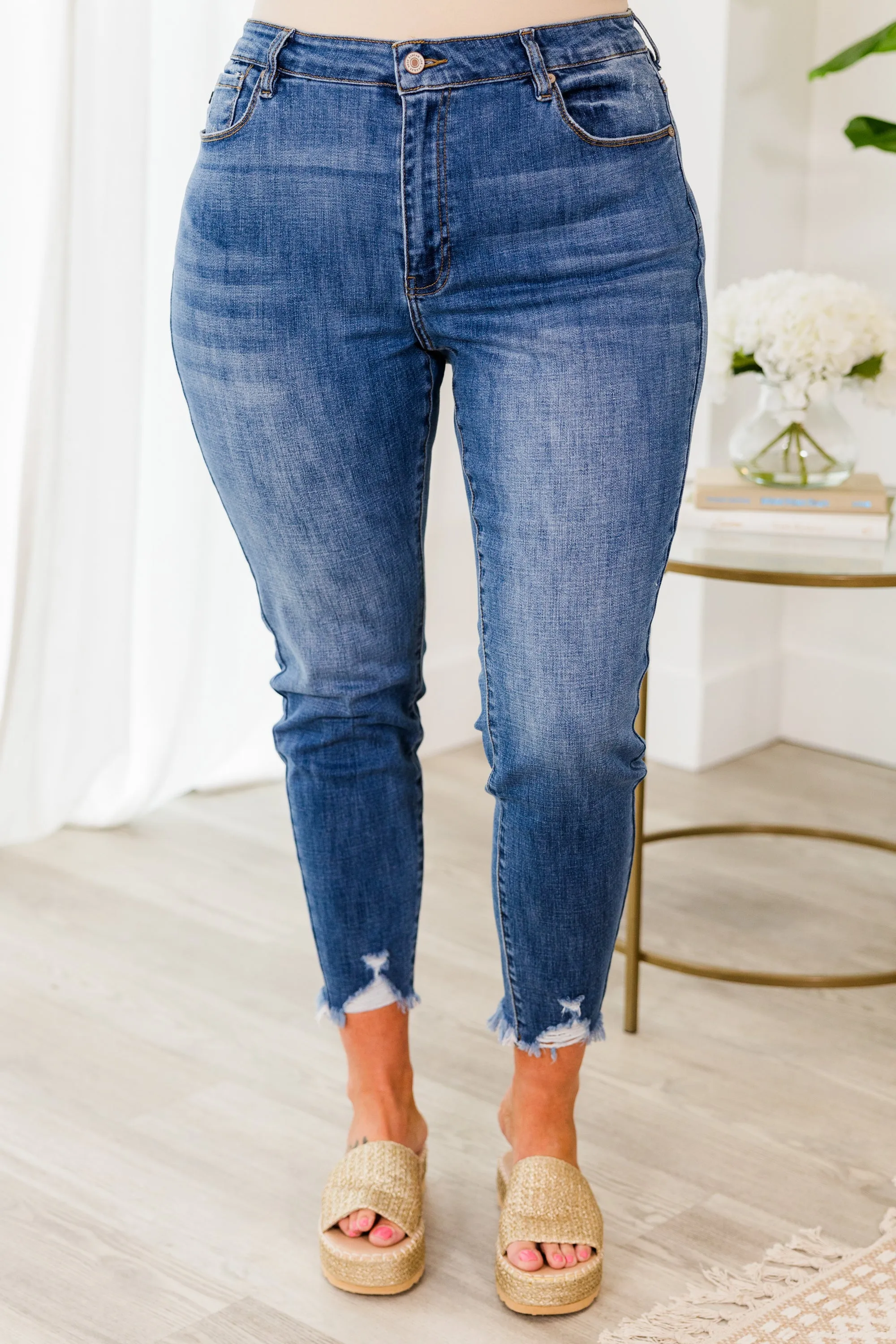 Busy Babe Jeans, Medium Wash