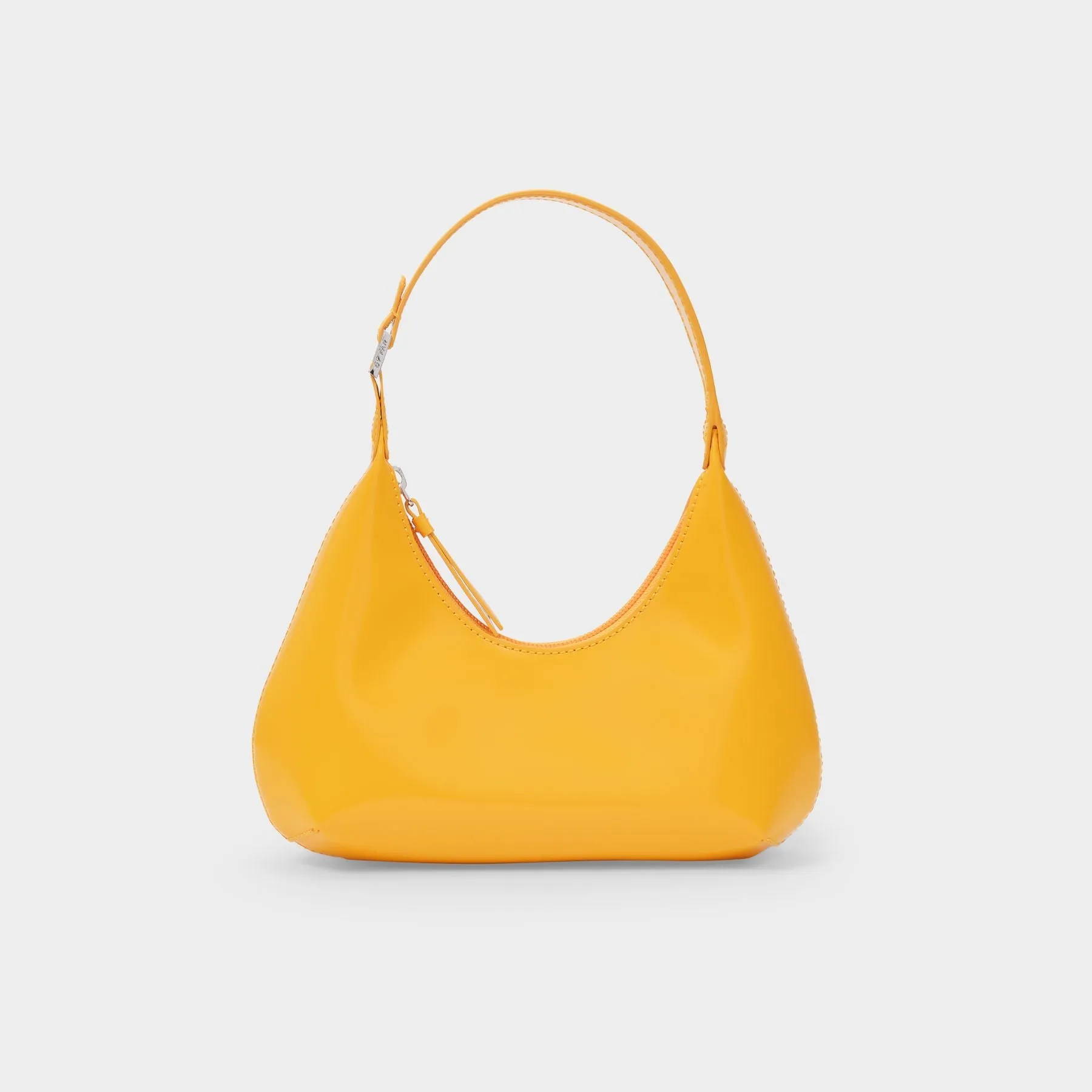 By Far  Baby Amber Bag in Orange Glossy Leather