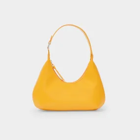 By Far  Baby Amber Bag in Orange Glossy Leather