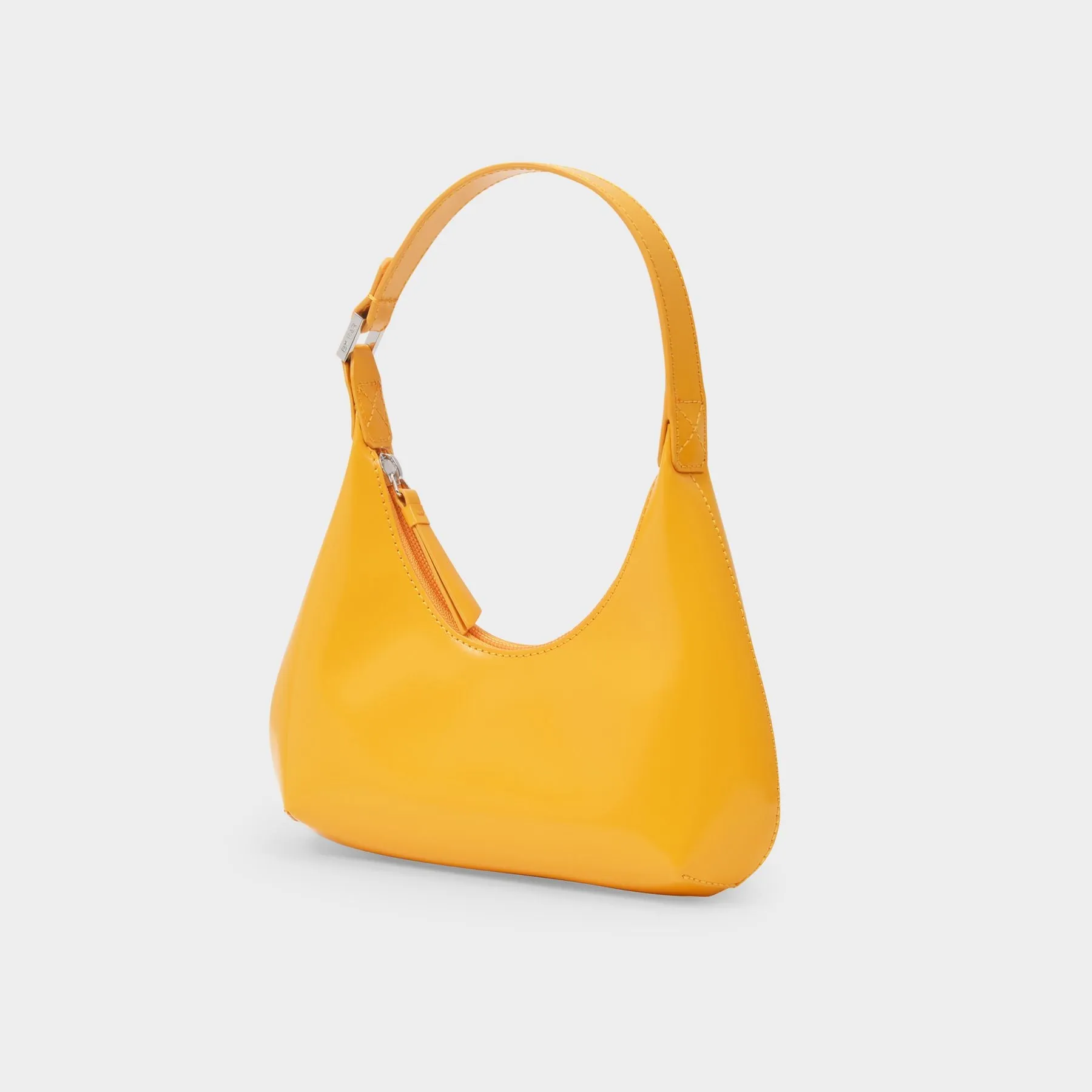 By Far  Baby Amber Bag in Orange Glossy Leather