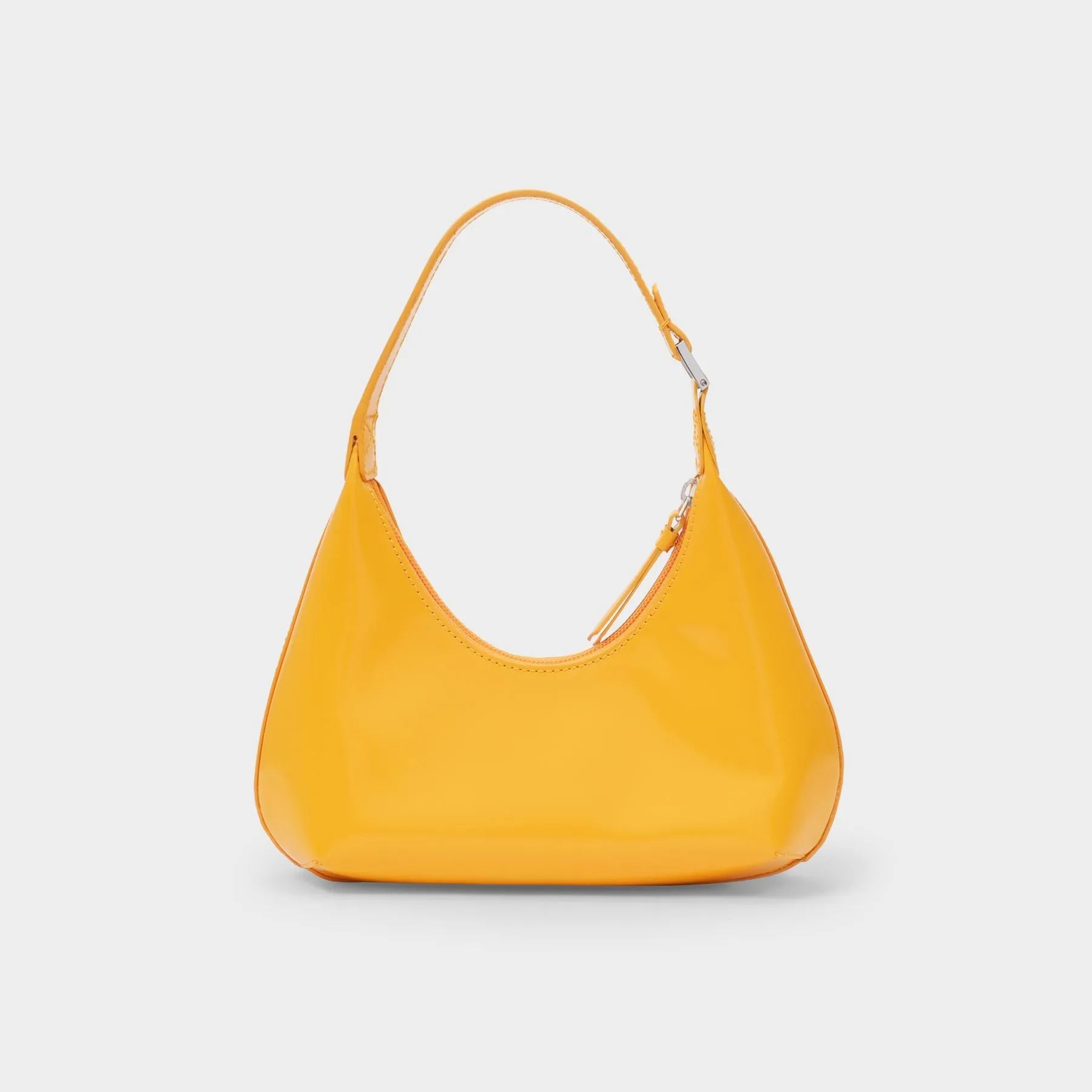 By Far  Baby Amber Bag in Orange Glossy Leather