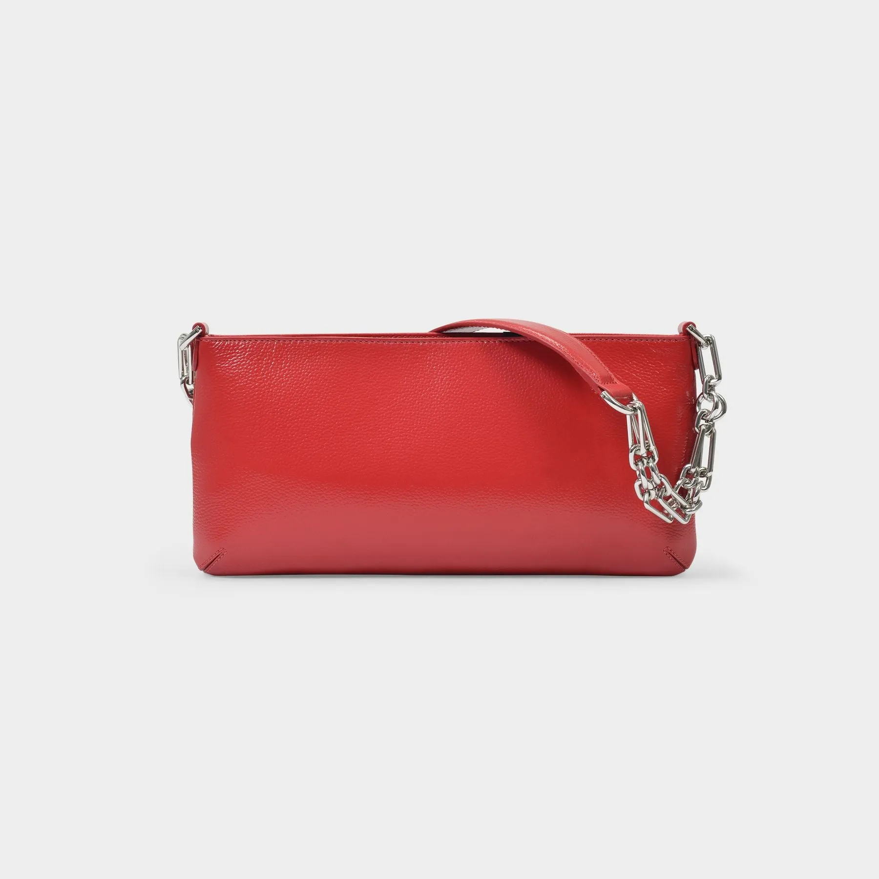 By Far  Holly Bag in Red Glossy Leather