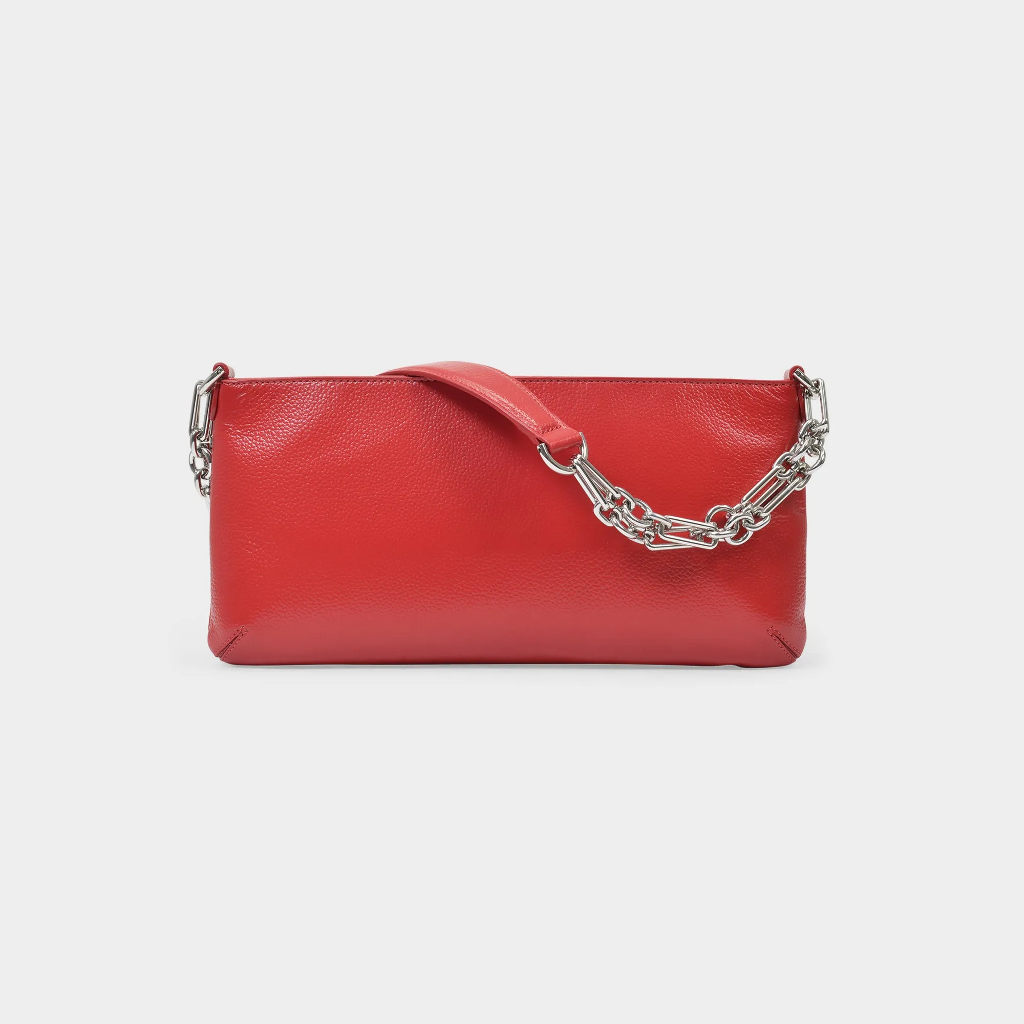 By Far  Holly Bag in Red Glossy Leather