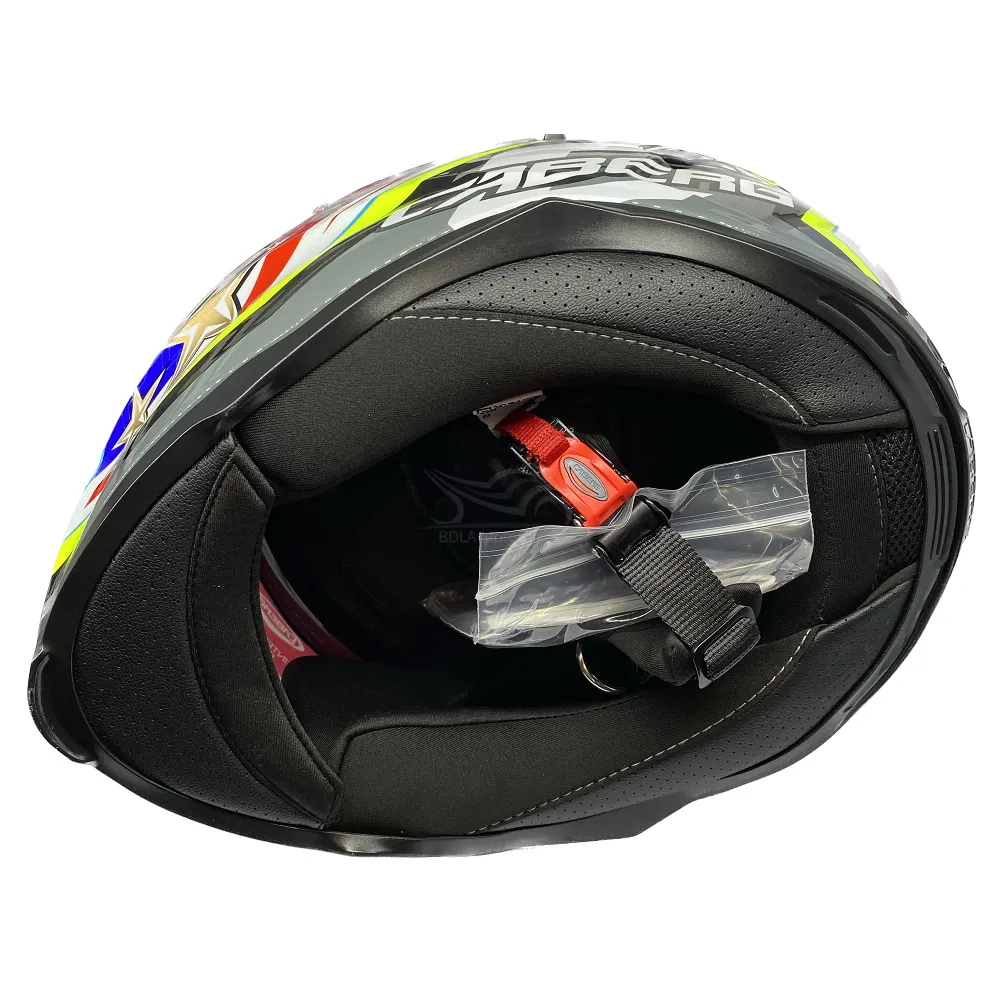 Caberg Avalon X Track Helmet - Black/Yellow/Red/Blue