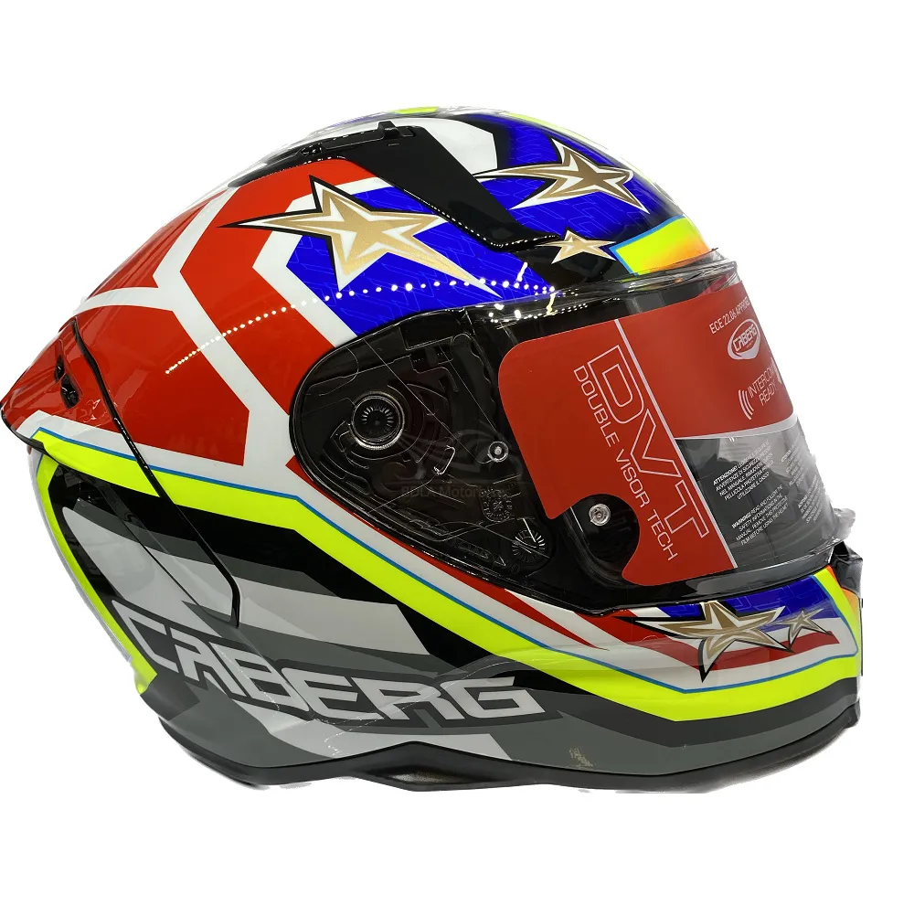 Caberg Avalon X Track Helmet - Black/Yellow/Red/Blue