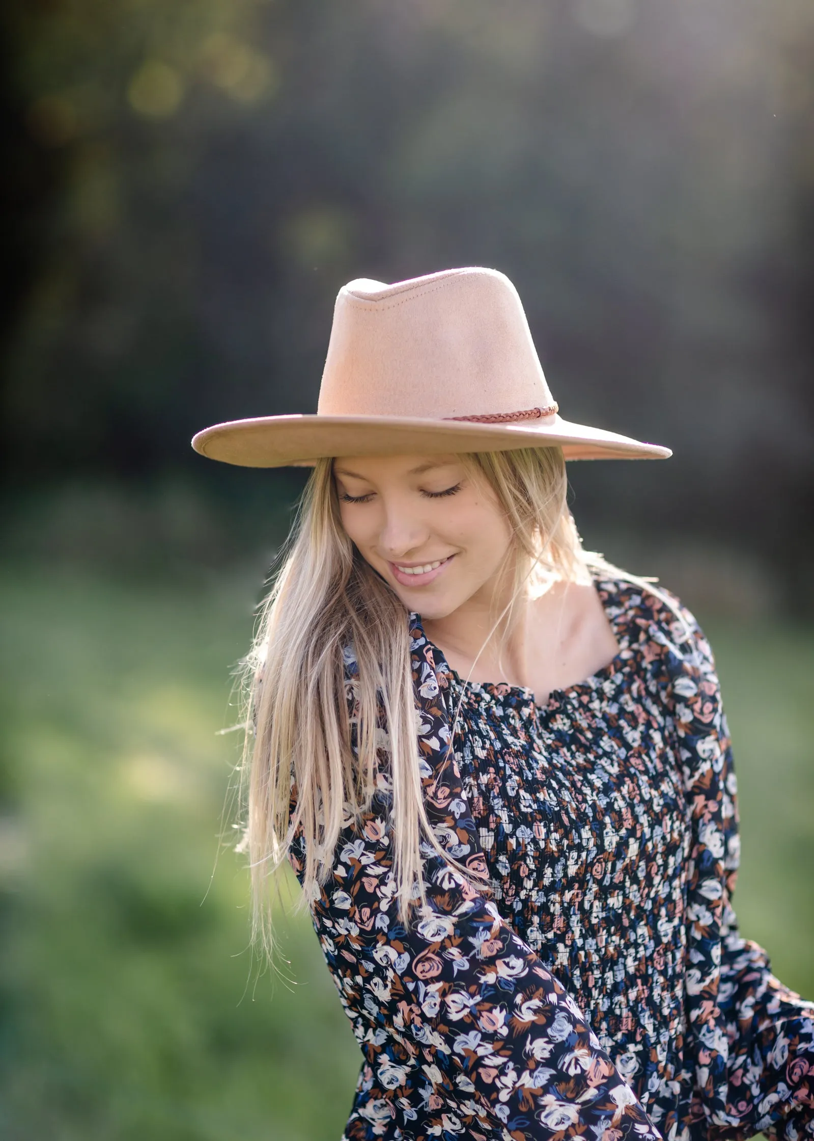 Camel Wide Brim Panama Hat - FINAL SALE