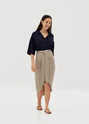 Carmen Drape Tie Skirt