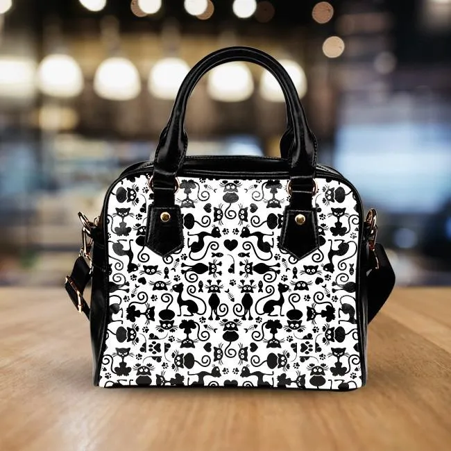 Cats Handbag White