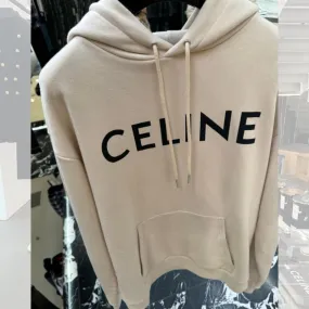 CELINE  |celine loose hoodie in COTTON FLEECE