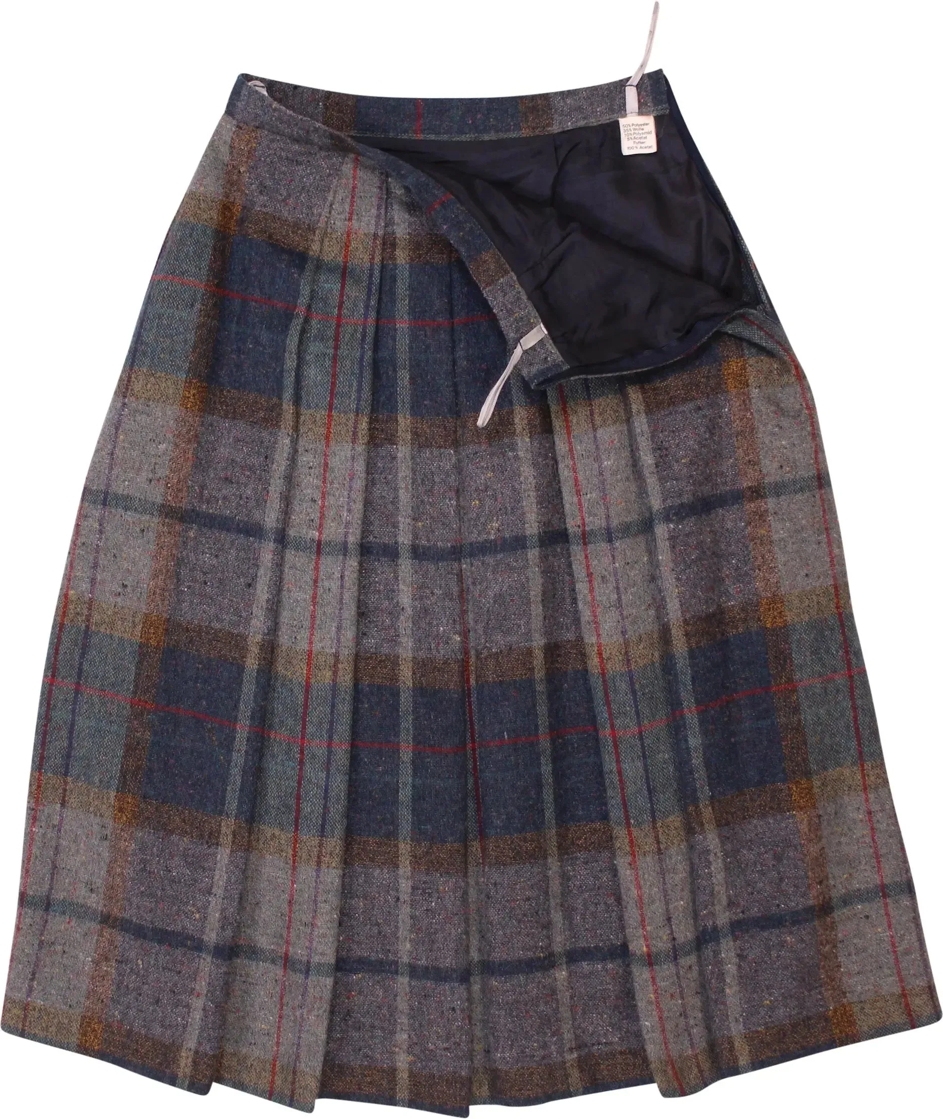 Checked Midi Skirt | ThriftTale