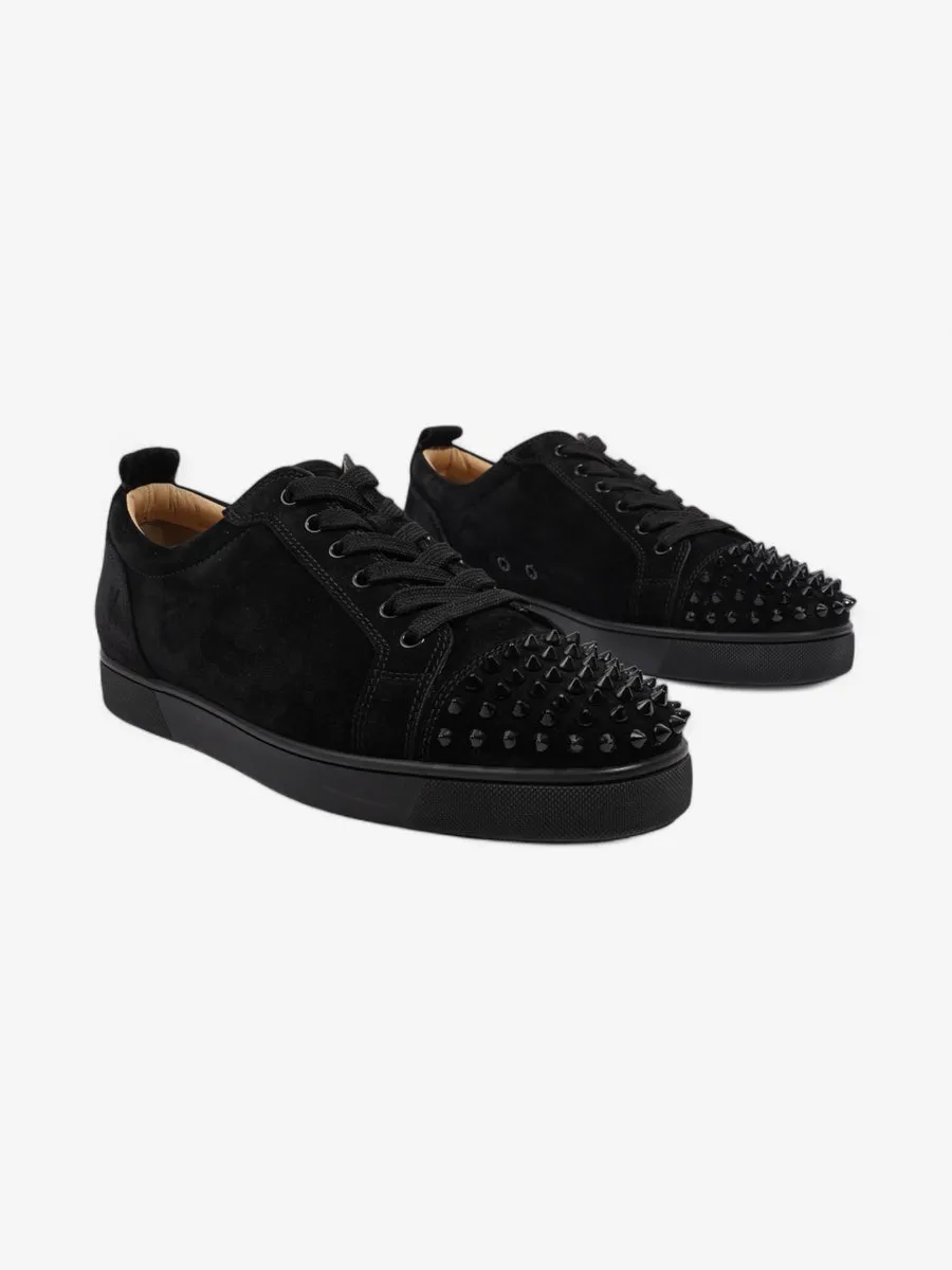 Christian Louboutin Louis Junior Spikes Sneakers Black Suede EU 43 UK 9