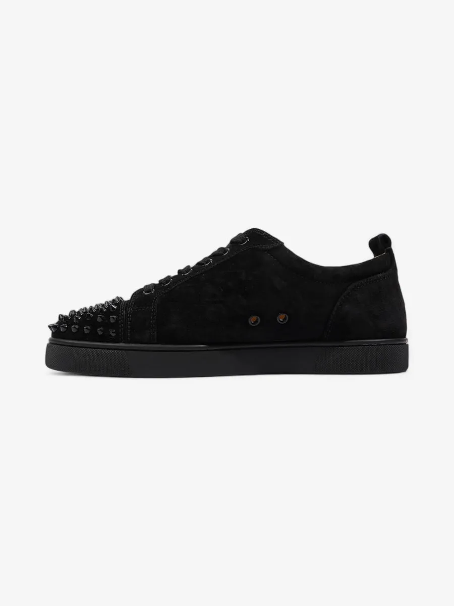 Christian Louboutin Louis Junior Spikes Sneakers Black Suede EU 43 UK 9