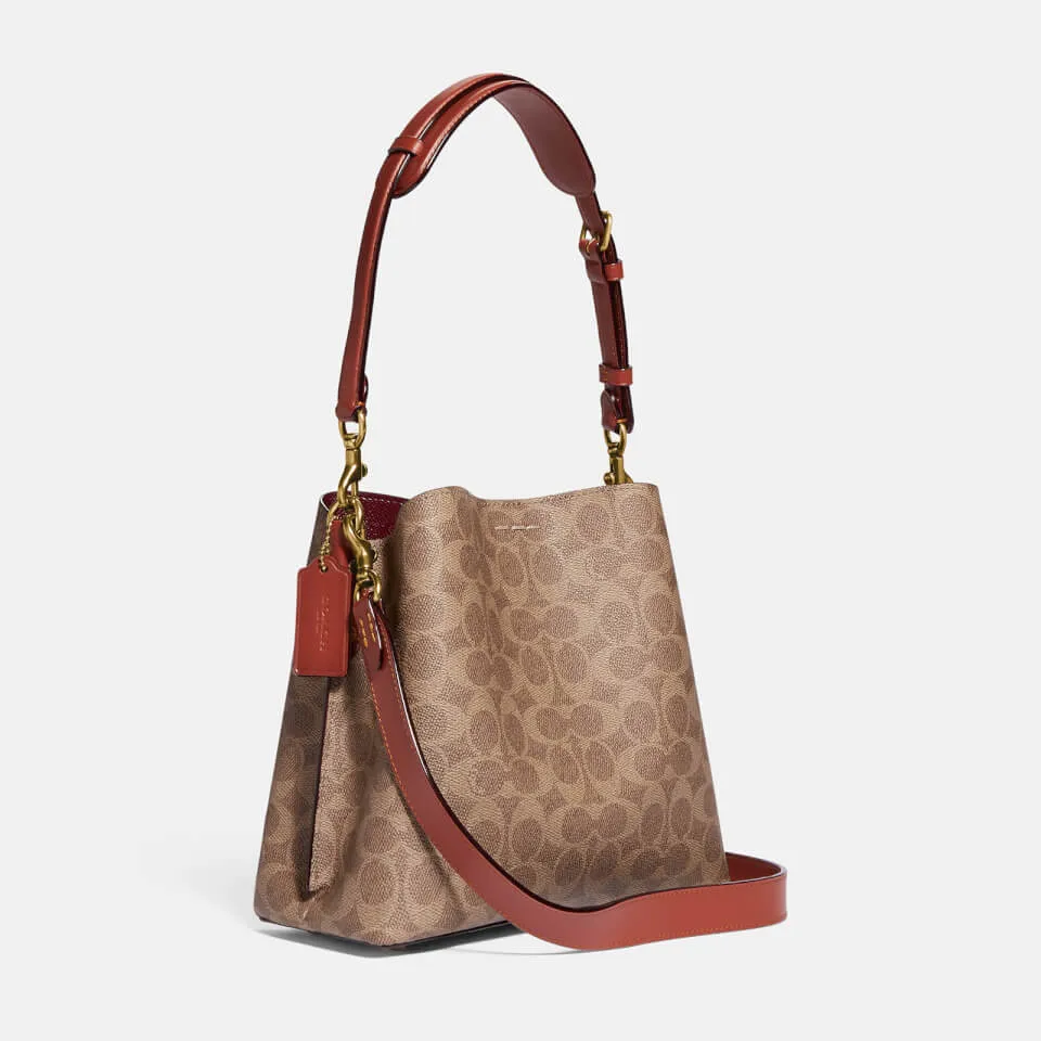 Coach Willow Pebble-Grain Leather Bucket Bag | Coggles