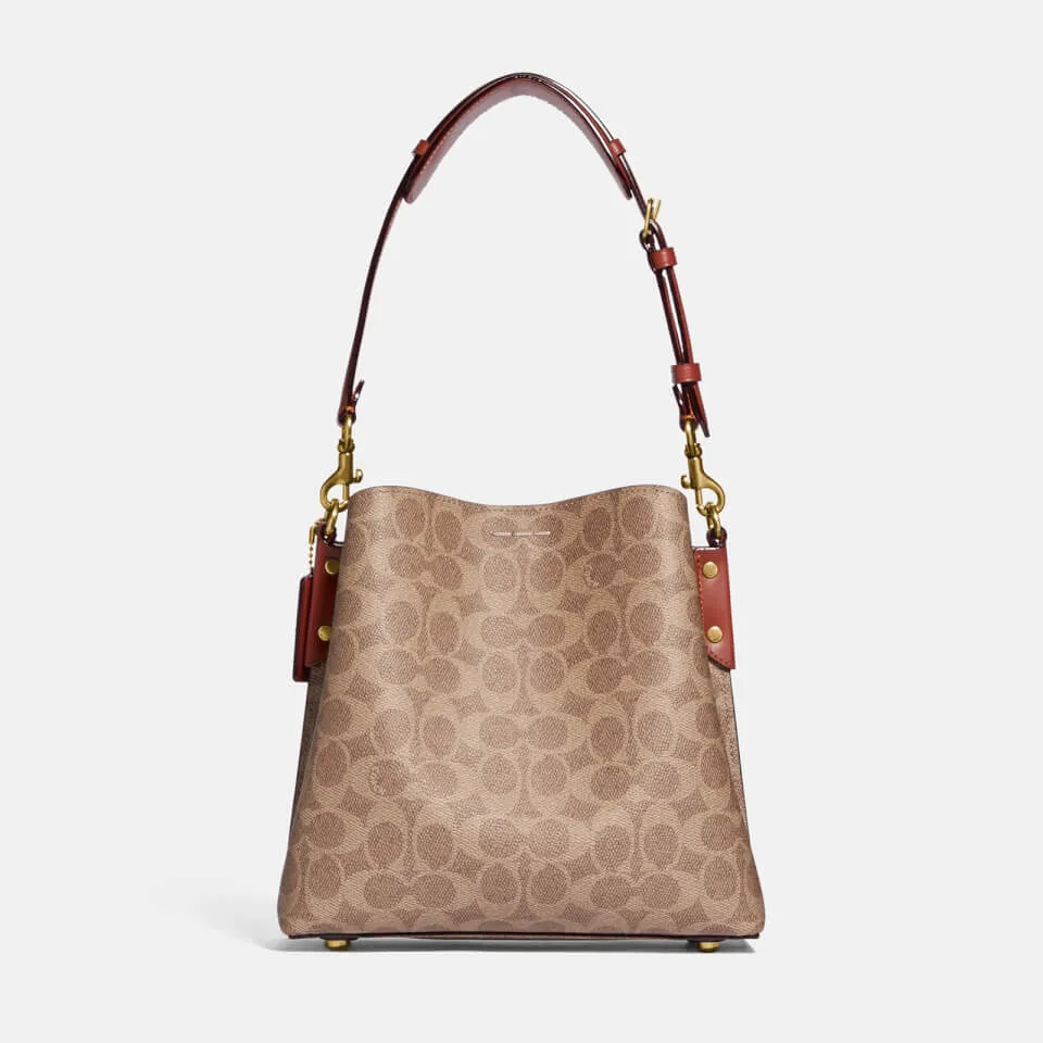 Coach Willow Pebble-Grain Leather Bucket Bag | Coggles