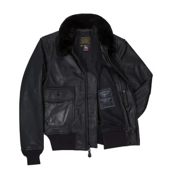 Cockpit USA Black Leather G-1 Military Spec Jacket USA Made