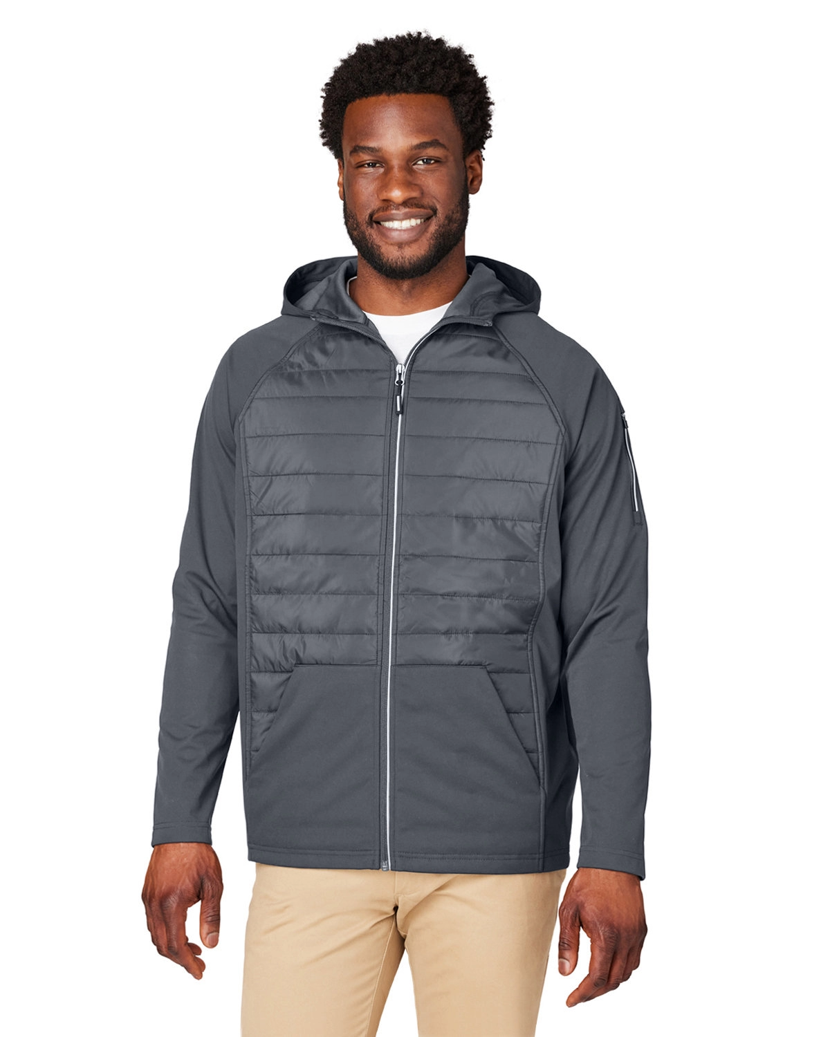 Core 365 CE808 Unisex Techno Lite Hybrid Hooded Jacket SKU: CE808