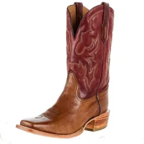 Corral Men's Tan and Red Cowboy Boot