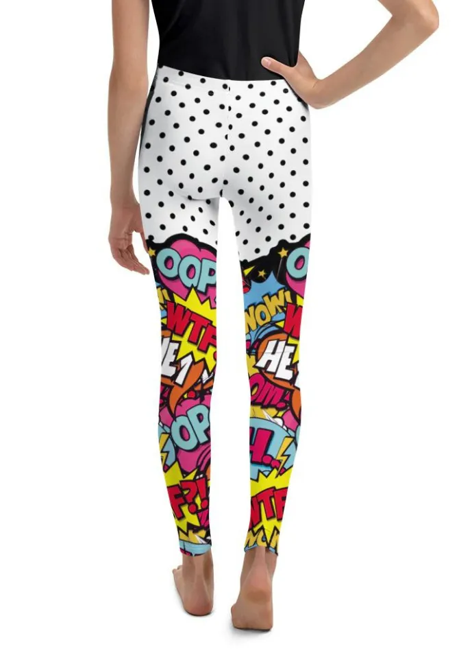 Cutest Pop Art Youth Leggings