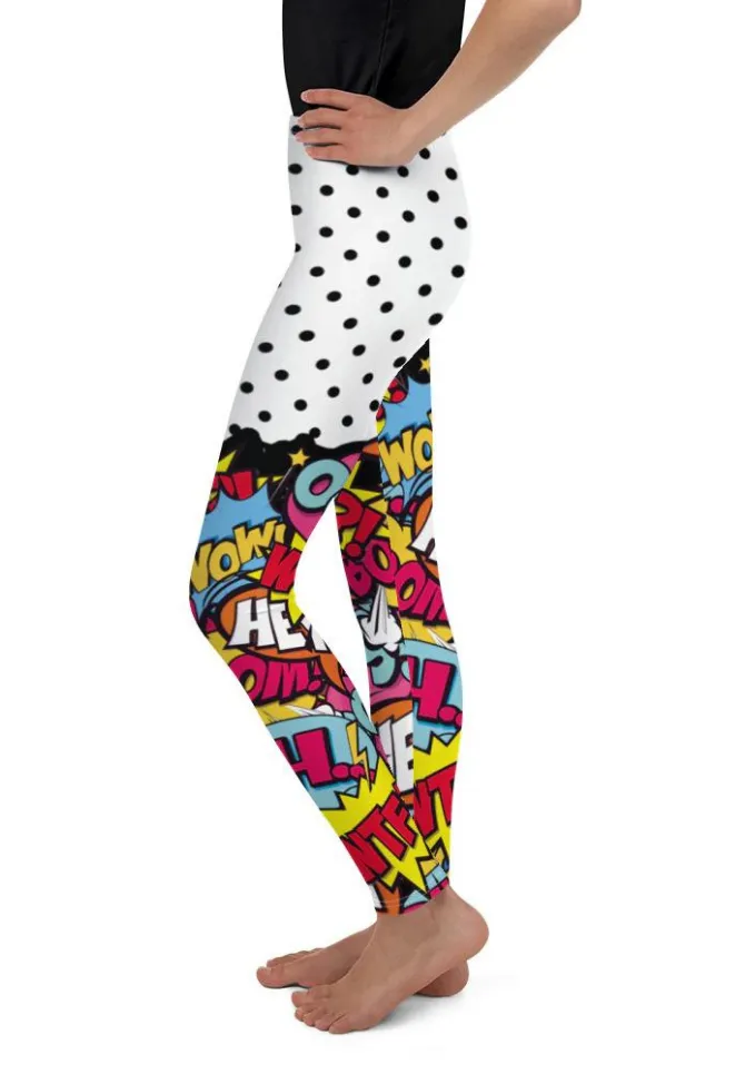 Cutest Pop Art Youth Leggings