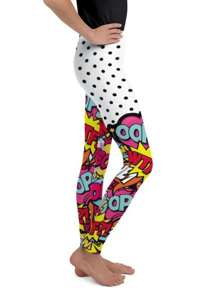 Cutest Pop Art Youth Leggings