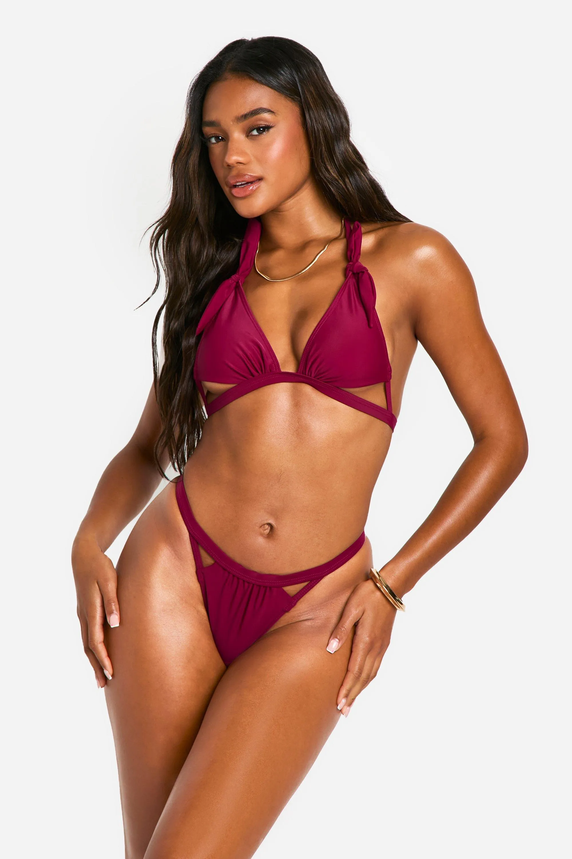 Cutout Detail Bikini Set