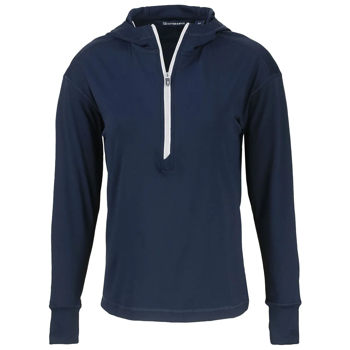 Cutter & Buck Women's Navy Blue Daybreak Eco Recycled Half Zip Hoodie